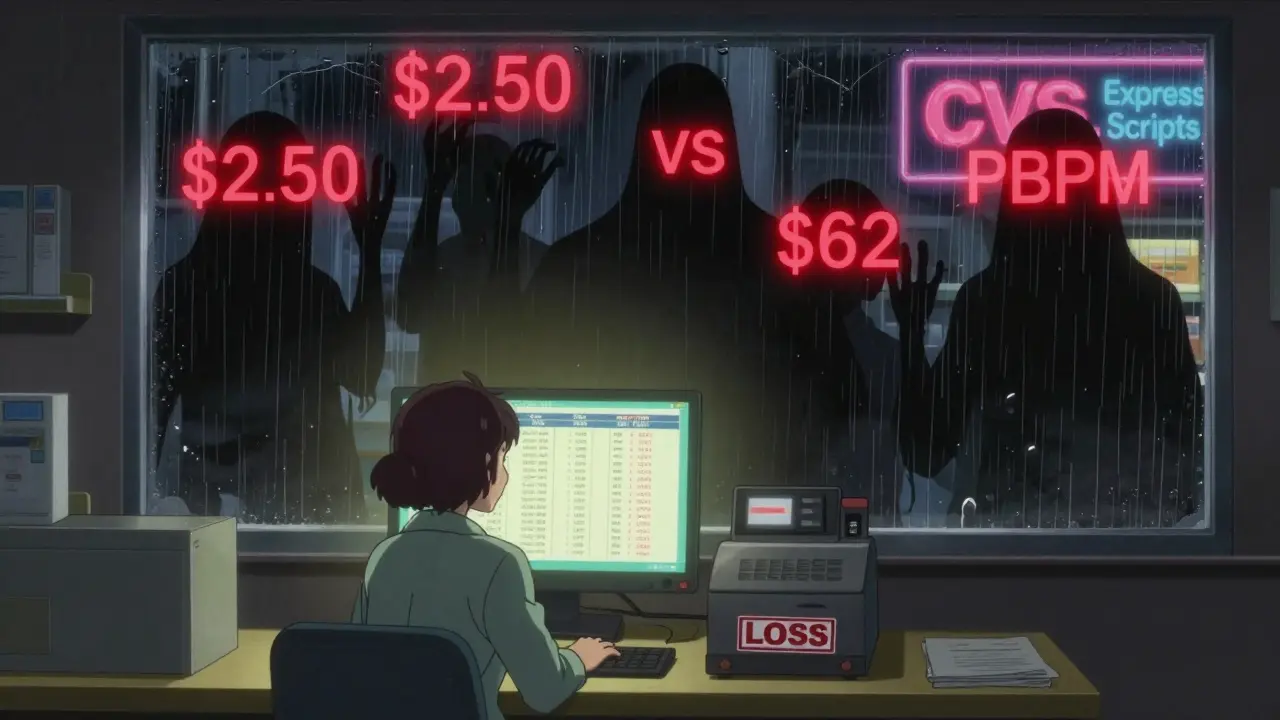 Independent pharmacy owner facing shadowy corporate PBMs with conflicting price tags.