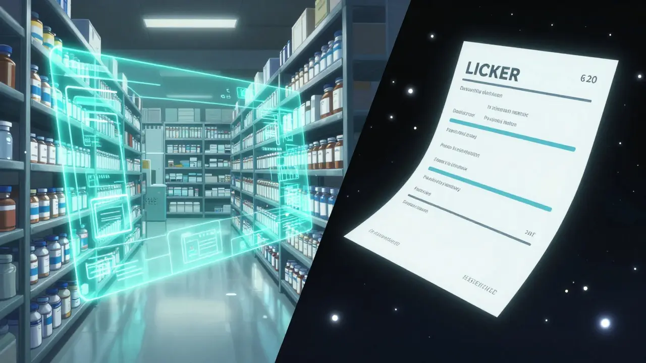 Digital representation of a secure online pharmacy and prescription